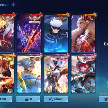 Mobile Legends: Bang Bang Accounts Collector Global|438 Skin|Exalted|LEGEND Franco + Fanny,JJK Xavier,Kinshin