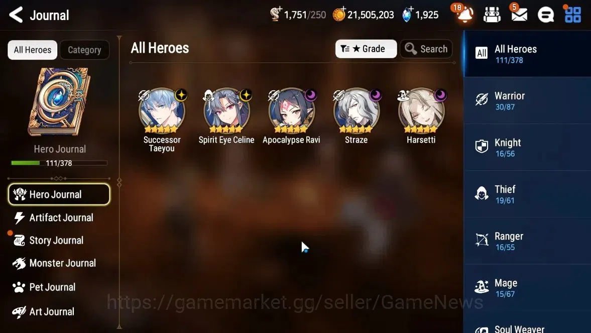 Epic Seven Accounts GLOBAL Unverif|NewEra|5 ML(Harsetti,Straze,SE Celi image 4
