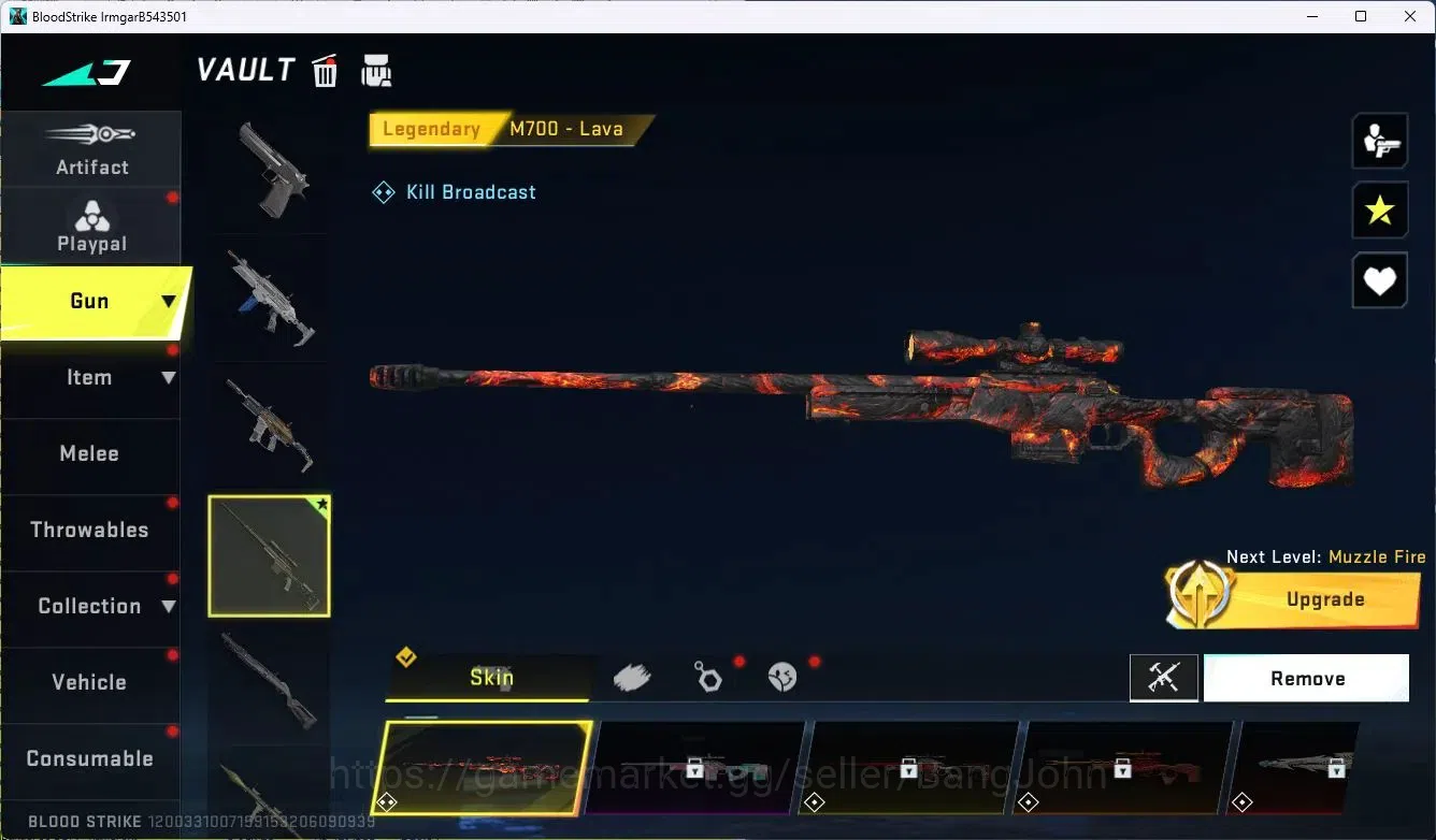 Blood Strike Accounts ASIA|Collab MCX - EVA-00|3 Legendary Gun|Collab Et image 3