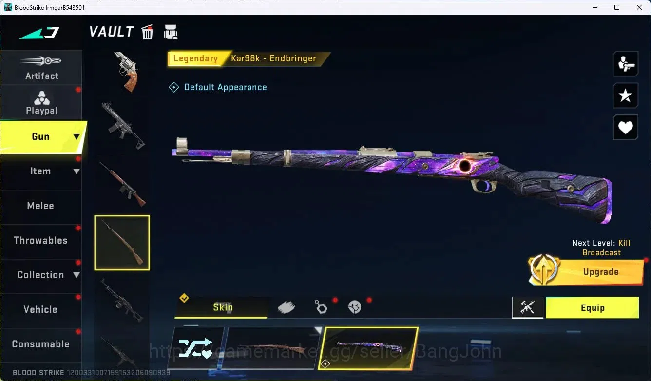 Blood Strike Accounts ASIA|Collab MCX - EVA-00|3 Legendary Gun|Collab Et image 5