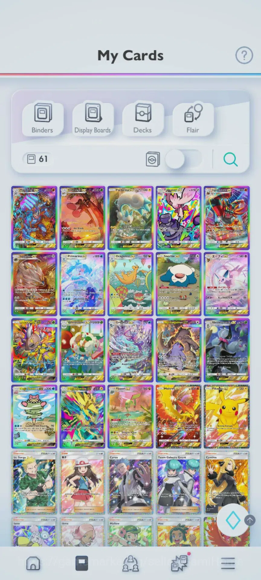 Pokémon TCG Pocket Accounts 11 crown 24 immersive | 61 *2 | 25 Shiny *2 | 295  image 4