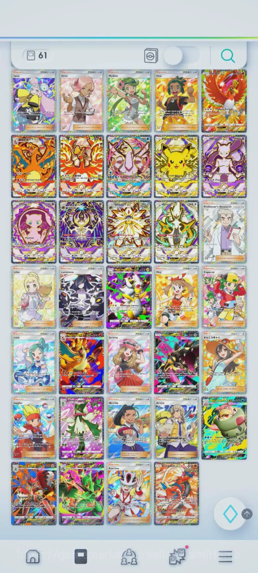 Pokémon TCG Pocket Accounts 11 crown 24 immersive | 61 *2 | 25 Shiny *2 | 295  image 7