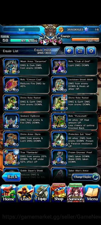 Grand Summoners Accounts End-Game Global|Rank 58|2 Sp Art+17 Ascend+8 TW|[DL Rimuru,Miyu,Illya,Diablo,Etc]+TW,Inumuta,S 14