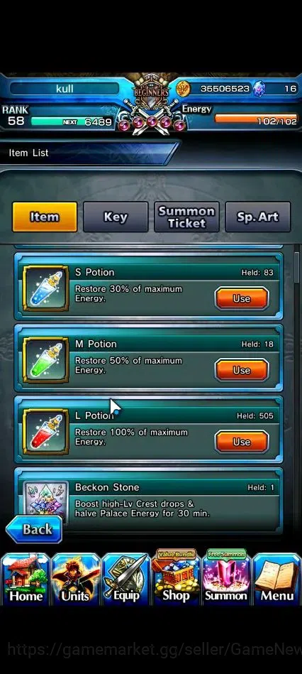 Grand Summoners Accounts End-Game Global|Rank 58|2 Sp Art+17 Ascend+8 TW|[DL Rimuru,Miyu,Illya,Diablo,Etc]+TW,Inumuta,S 2