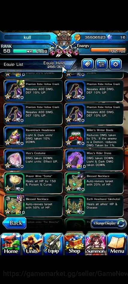 Grand Summoners Accounts End-Game Global|Rank 58|2 Sp Art+17 Ascend+8 TW|[DL Rimuru,Miyu,Illya,Diablo,Etc]+TW,Inumuta,S 20