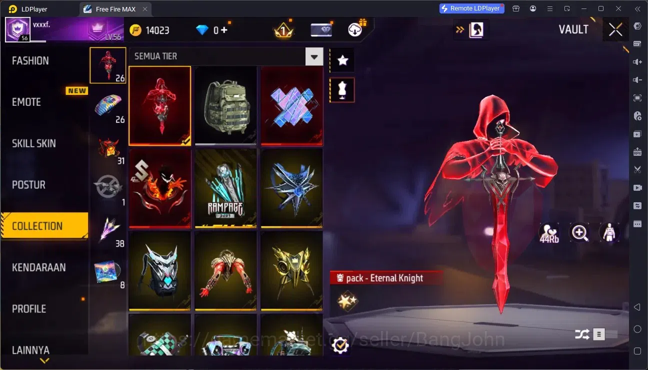 Free Fire Accounts Indonesia |M1887- Emerald Power, Mamba Gnaw, Bunny image 14