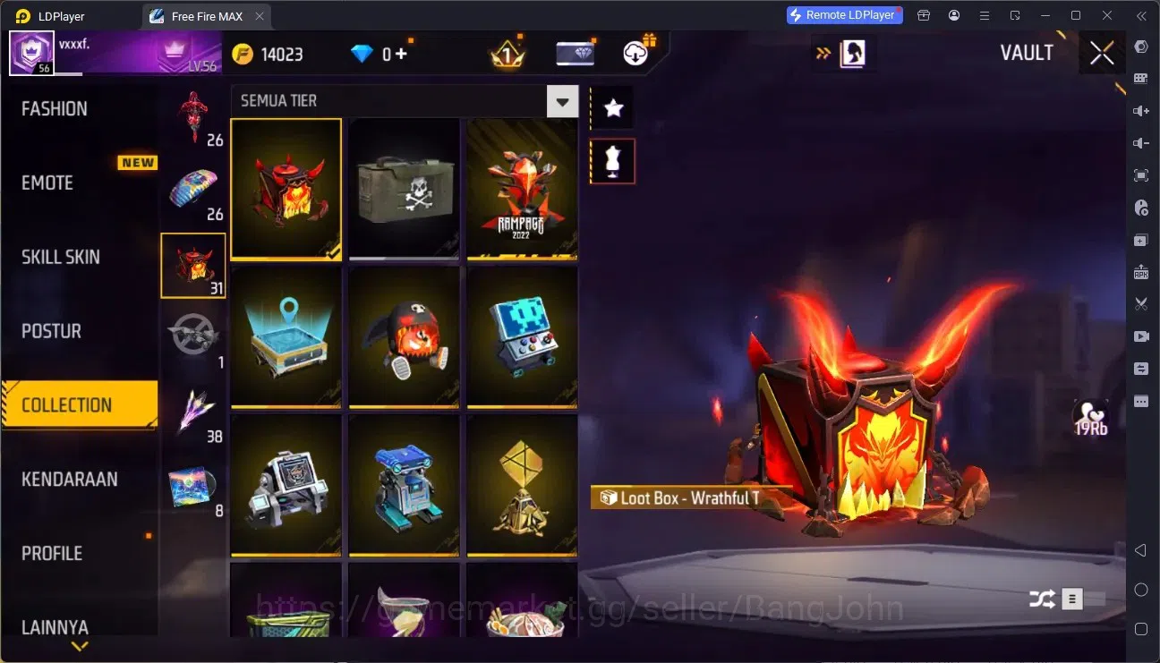 Free Fire Accounts Indonesia |M1887- Emerald Power, Mamba Gnaw, Bunny image 16