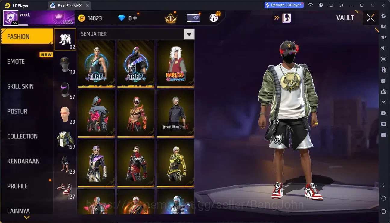 Free Fire Accounts Indonesia |M1887- Emerald Power, Mamba Gnaw, Bunny image 7