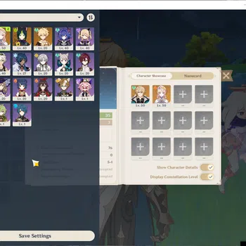 Genshin Impact Accounts Mid Game ASIA|AR 35|2 Limited + 1 (*5 Standard)| Varka, Nicole |Tighnari|Low Explore Map & Main