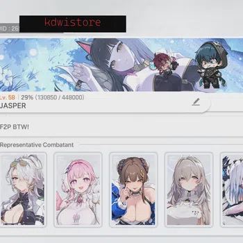 Chaos Zero Nightmare Accounts ASIA | LV 58 | Mid Game