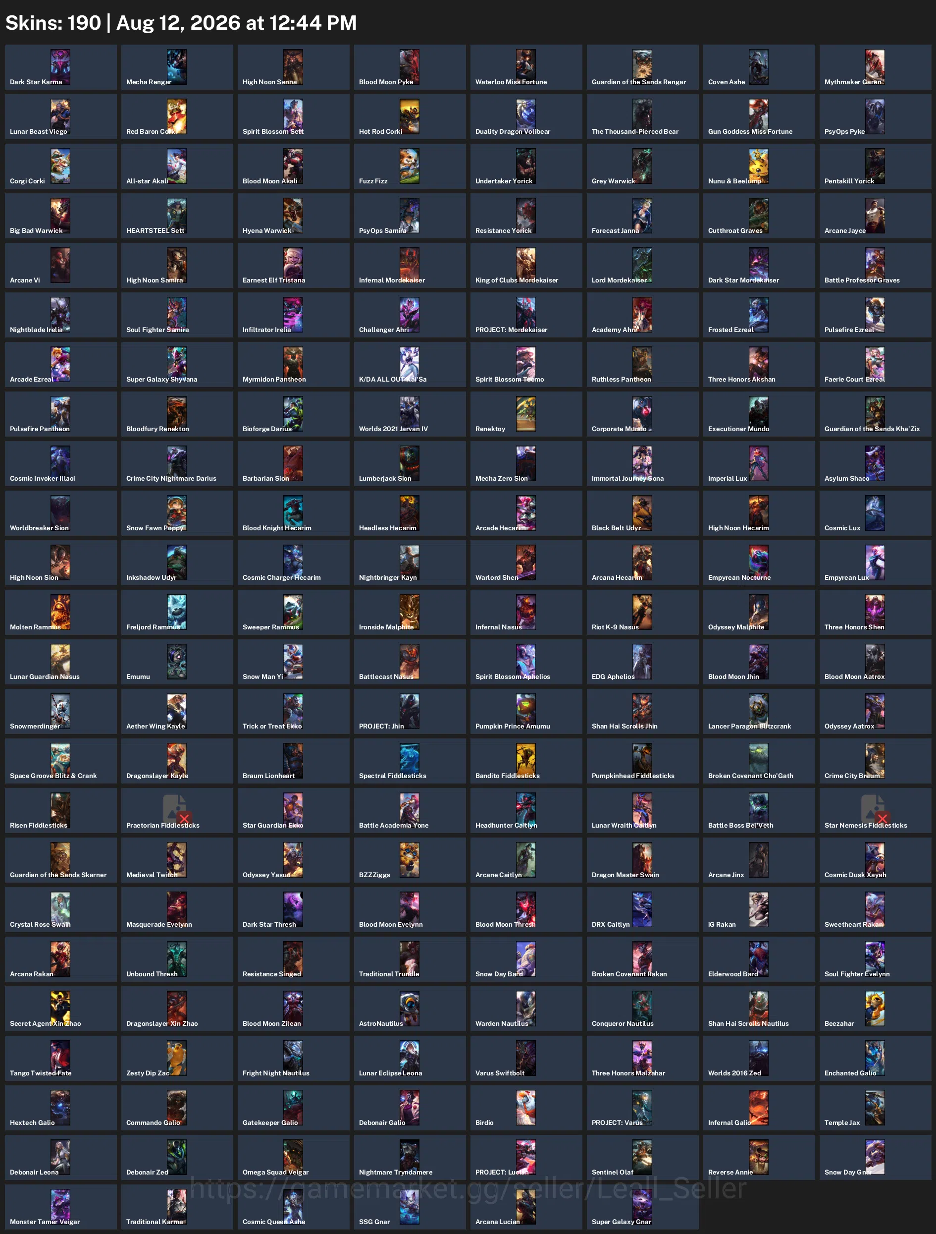 League of Legends Accounts LoL Level 372 | Unranked | 190 Skins | 173 Champions | 25 ME | 1 RP | EUNE 1