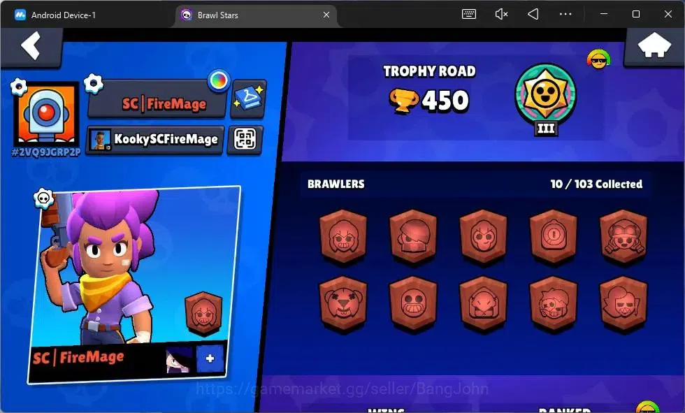 Brawl Stars Accounts Global | 450 Thropy|10 Brawler|1 Max Hypercharge(R image 6
