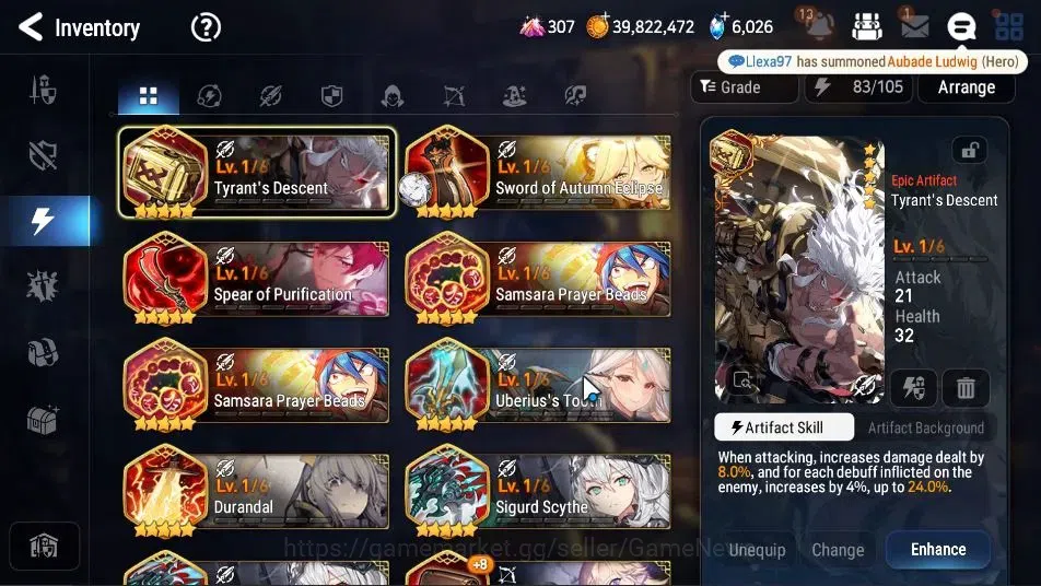 Epic Seven Accounts Mid-Tier GLOBAL Unverif|11 ML(Salome,WOTM Tenebria,NM Luna,Etc)+EAb Fumyr,TA Coli,Saria,Rinak,Etc|Poh 20