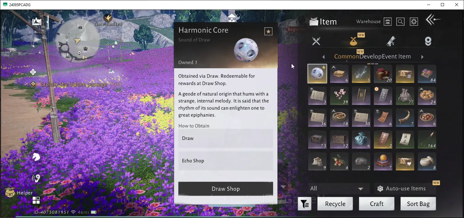 Where Winds Meet Accounts GLOBAL|1 HC Unused|Starter Lv 20|4389 GS|Lone March,highland Heritage,Swaying Lotus|Male MC|Log 1