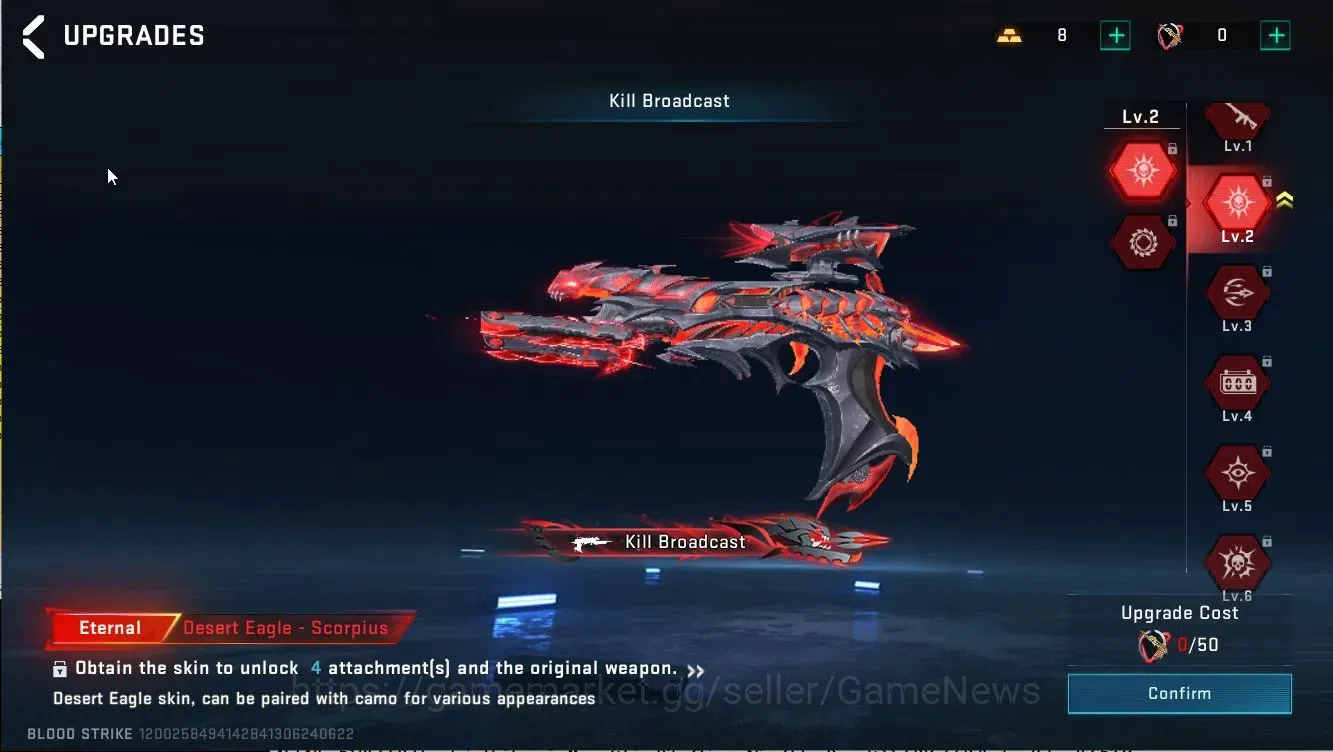 Blood Strike Accounts ASIA|ETERNAL DEagle Lv2|Collab TOKREV[Takemichi,et image 16