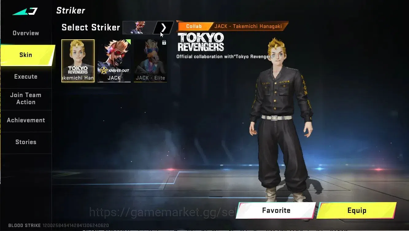Blood Strike Accounts ASIA|ETERNAL DEagle Lv2|Collab TOKREV[Takemichi,et image 8