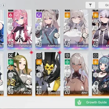 Chaos Zero Nightmare Accounts Global|Lv 41|5 SSR|AdelheidM1,Sereniel,Yuki,Tenebria,Khalipe|11