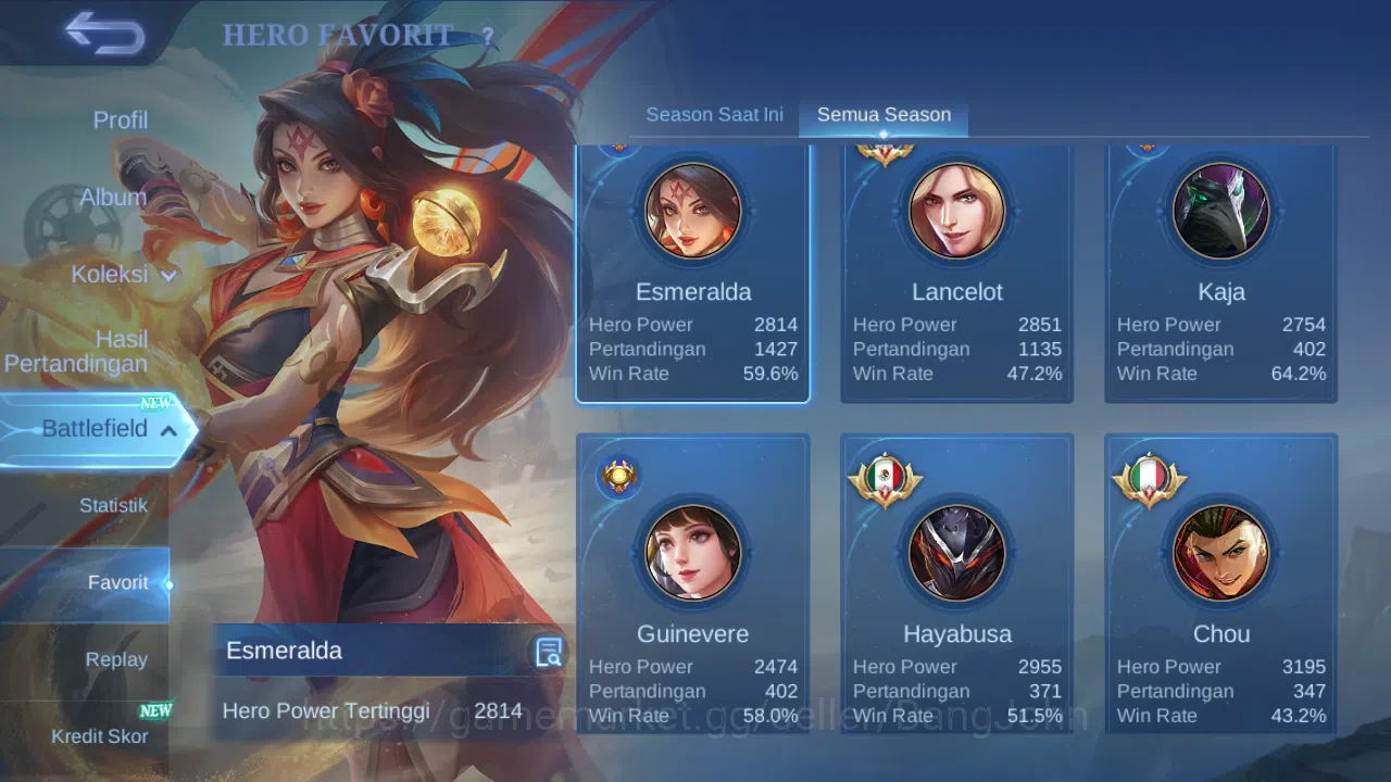Mobile Legends: Bang Bang Accounts Hero 130 Skin 268 | Legend Franco | Stunt Chou | L image 16