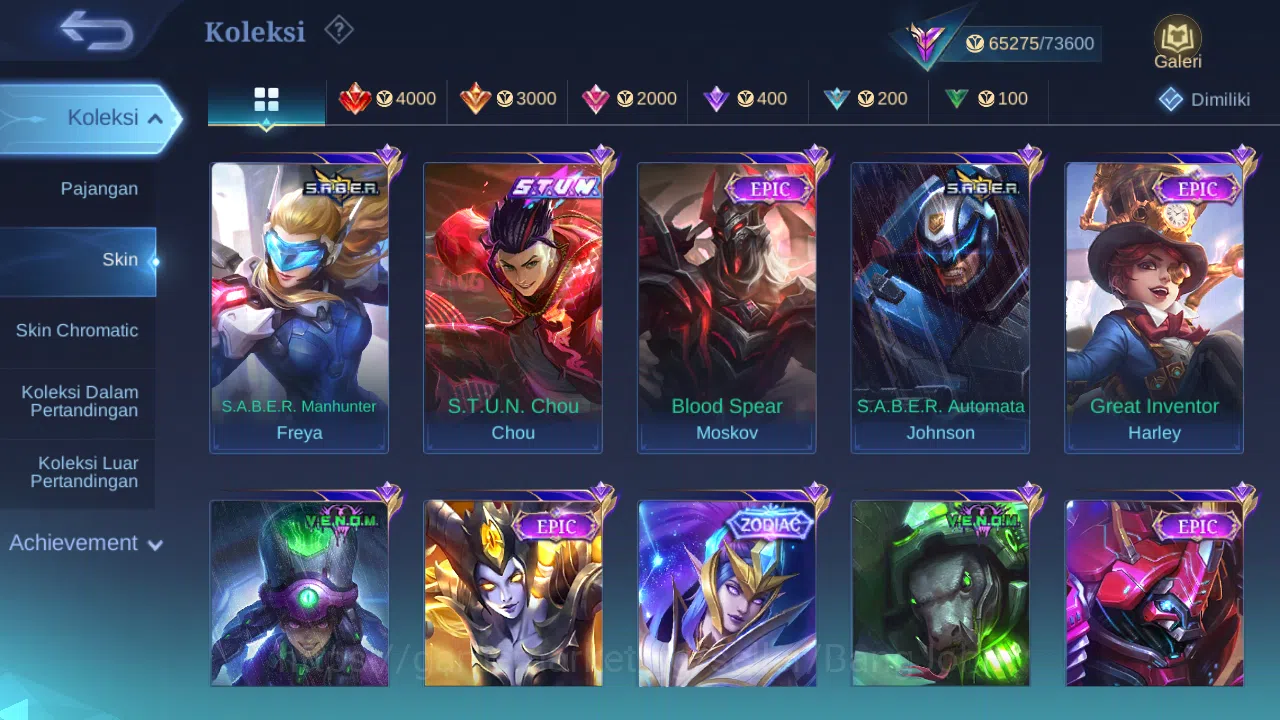 Mobile Legends: Bang Bang Accounts Hero 130 Skin 268 | Legend Franco | Stunt Chou | L image 6