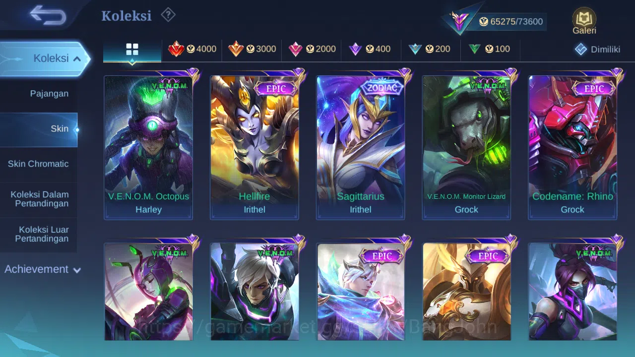 Mobile Legends: Bang Bang Accounts Hero 130 Skin 268 | Legend Franco | Stunt Chou | L image 7
