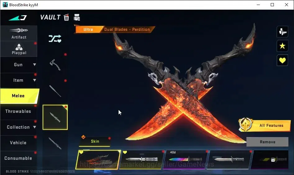 Blood Strike Accounts ASIA|ETERNAL DEagle|ULTRA Melee Dual Blades|16 ULT image 12