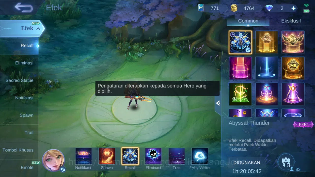 Mobile Legends: Bang Bang Accounts Hero 83 Skin 156 | CC Nata | Spongebob | Gaara | E image 10