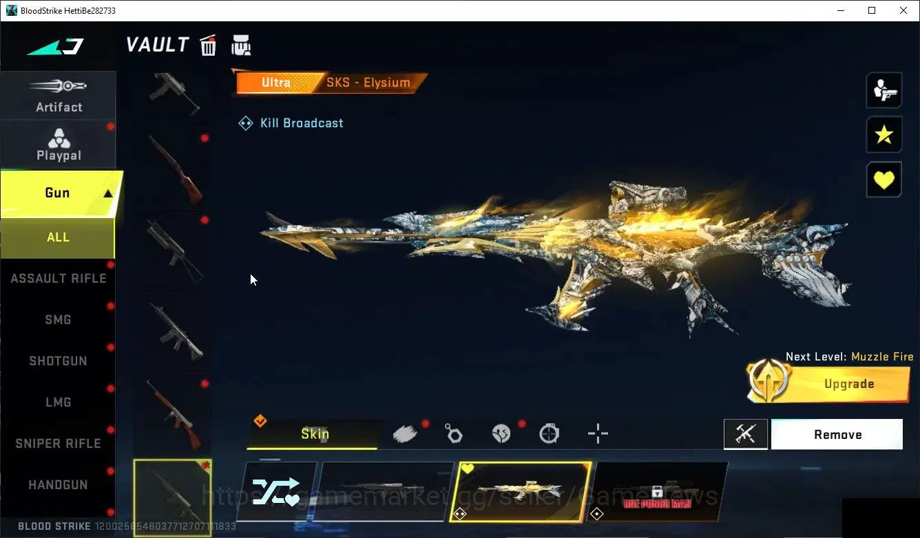 Blood Strike Accounts Collab Skin ASIA|COLLAB NetLegends NOVA-Missa's Shark Skin | ULTRA KRAKEN-Purple Lightning 5