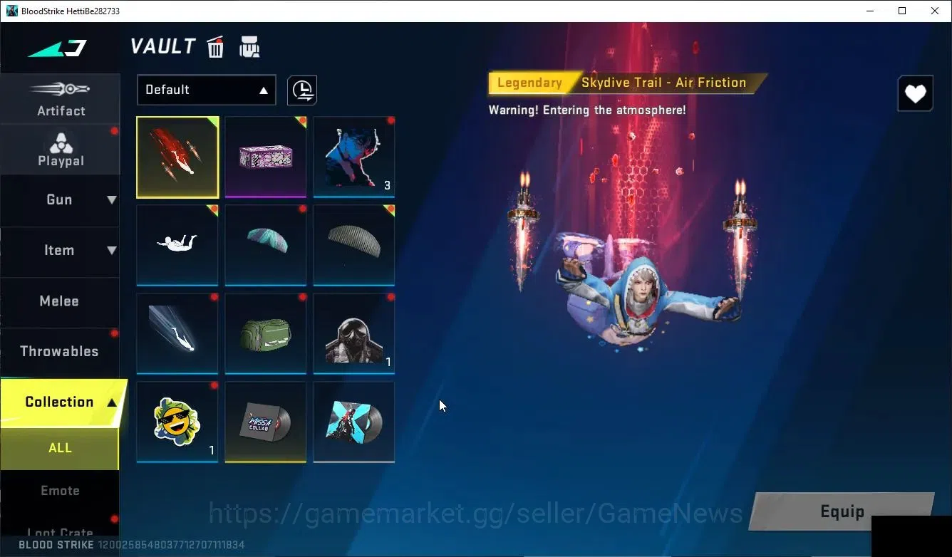 Blood Strike Accounts Collab Skin ASIA|COLLAB NetLegends NOVA-Missa's Shark Skin | ULTRA KRAKEN-Purple Lightning 8