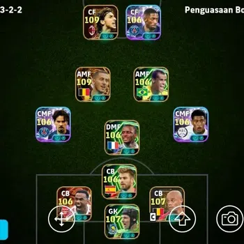 eFootball Accounts Meta Player Mobile|PW 3285|Eden Hazard Big T,Gabriel Magalhaes Big T,,Luka Modric Show T,Zlatan