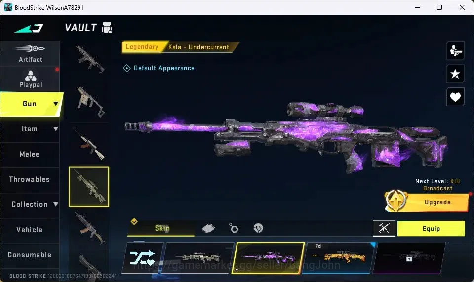 Blood Strike Accounts ASIA | 1 ULTRA MELEE: Lightblade-Dark Force | 2 LE image 3