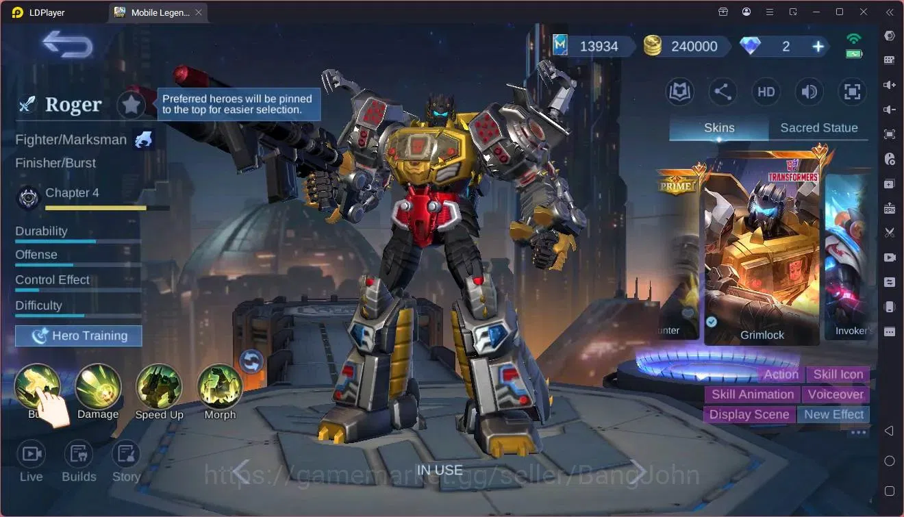 Mobile Legends: Bang Bang Accounts Global|Hero 132|Skin 380|Exalted|Legend Freya,Sabe image 4
