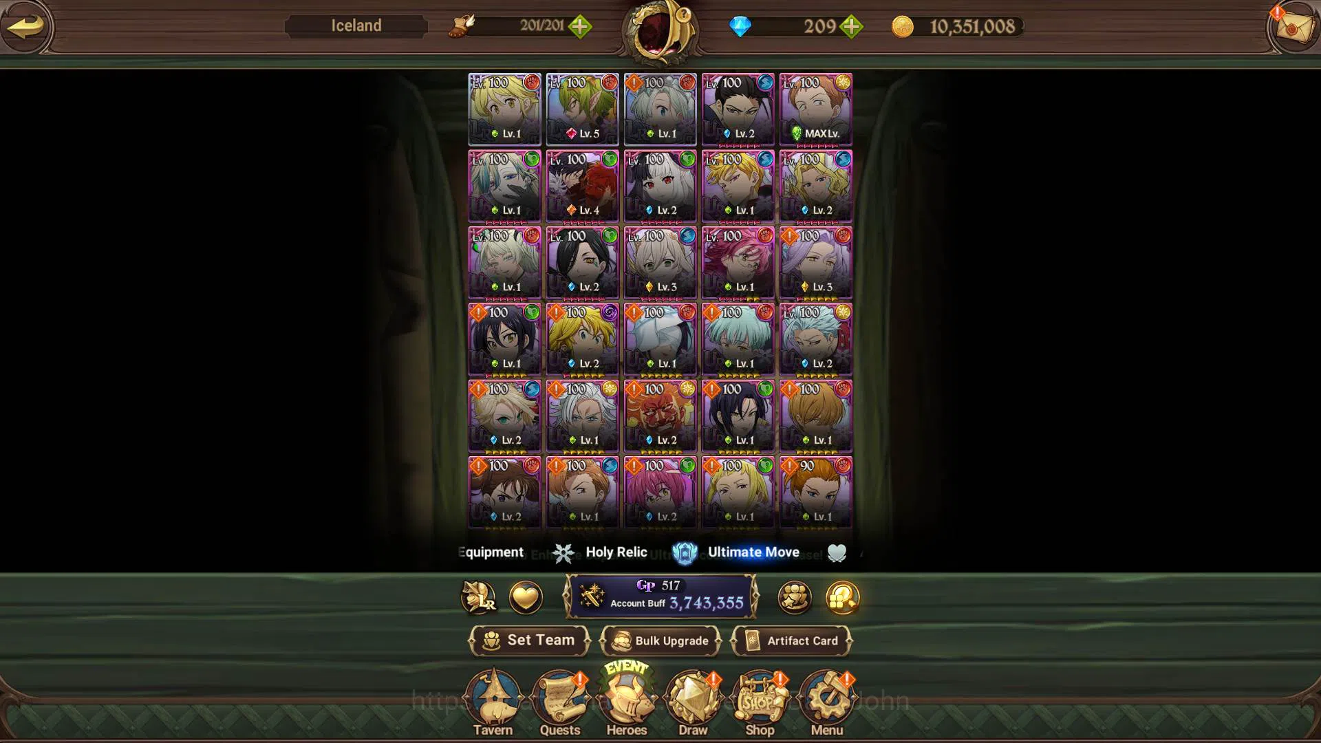 The Seven Deadly Sins: Grand Cross Accounts ASIA|3.7M CC|DM 209|3 LR Elaine,Helbram 5/6,Eliazb image 11