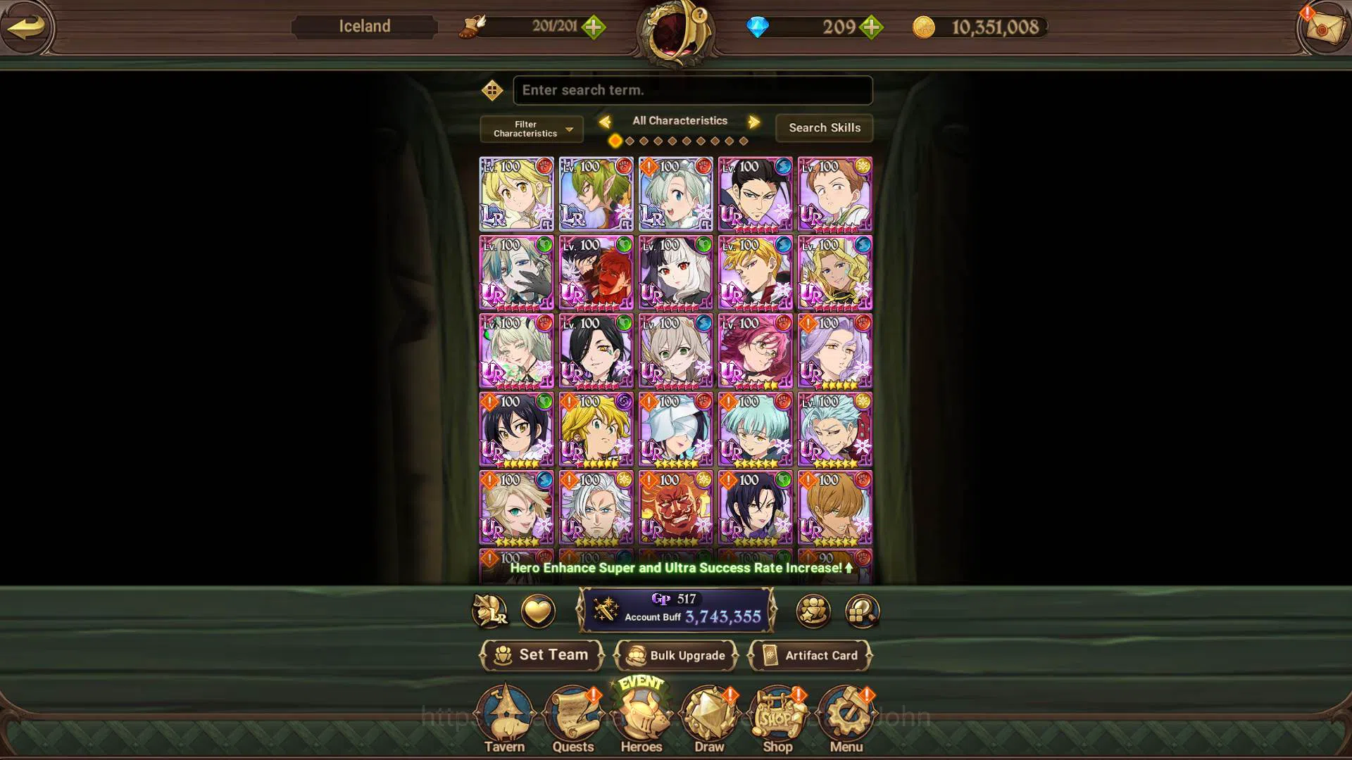 The Seven Deadly Sins: Grand Cross Accounts ASIA|3.7M CC|DM 209|3 LR Elaine,Helbram 5/6,Eliazb image 12