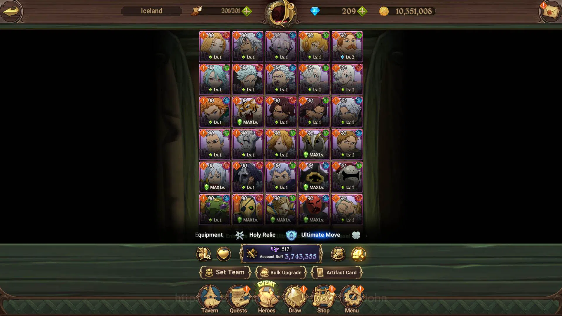 The Seven Deadly Sins: Grand Cross Accounts ASIA|3.7M CC|DM 209|3 LR Elaine,Helbram 5/6,Eliazb image 9
