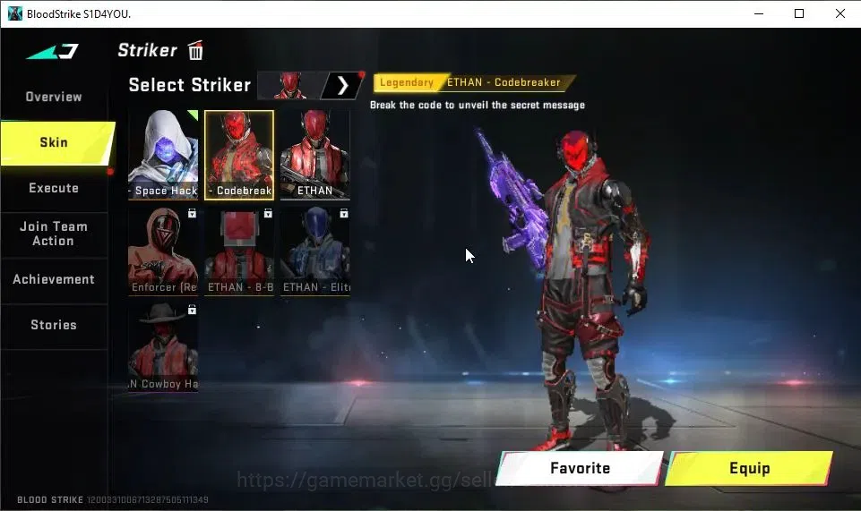 Blood Strike Accounts ASIA|4 ULTRA[ETHAN,Spear Lv2,FN2000 Lv4,Vector Lv2 image 4