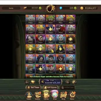 The Seven Deadly Sins: Grand Cross Accounts Others GLOBAL|471k CC|1 LR + 6 UR|P