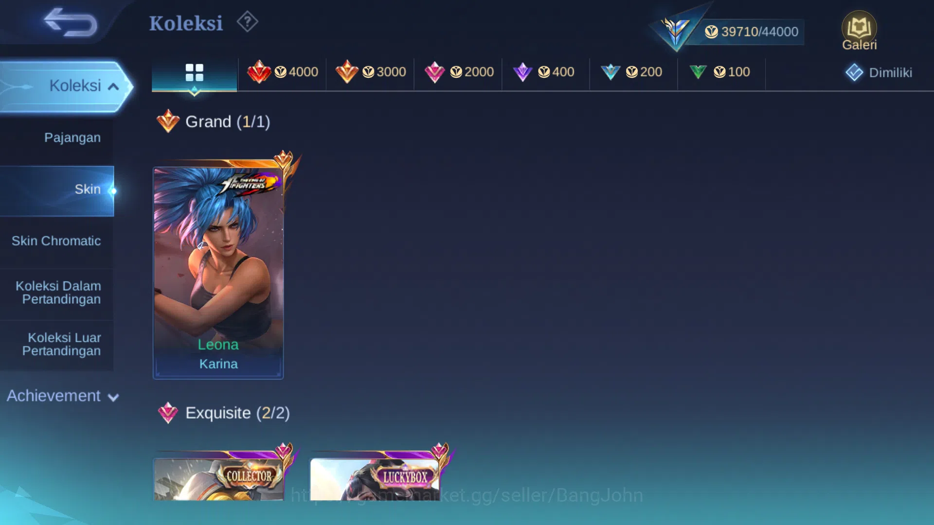 Mobile Legends: Bang Bang Accounts Hero 110 | Skin 160 | Luckybox Guinevere | Lightbo image 2
