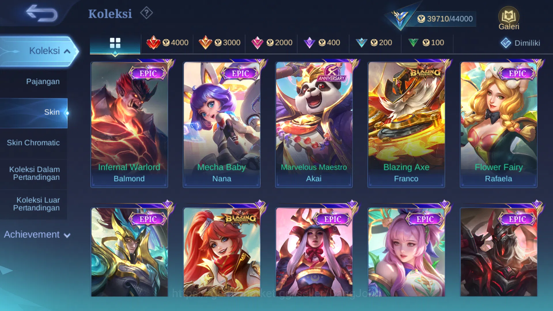 Mobile Legends: Bang Bang Accounts Hero 110 | Skin 160 | Luckybox Guinevere | Lightbo image 4