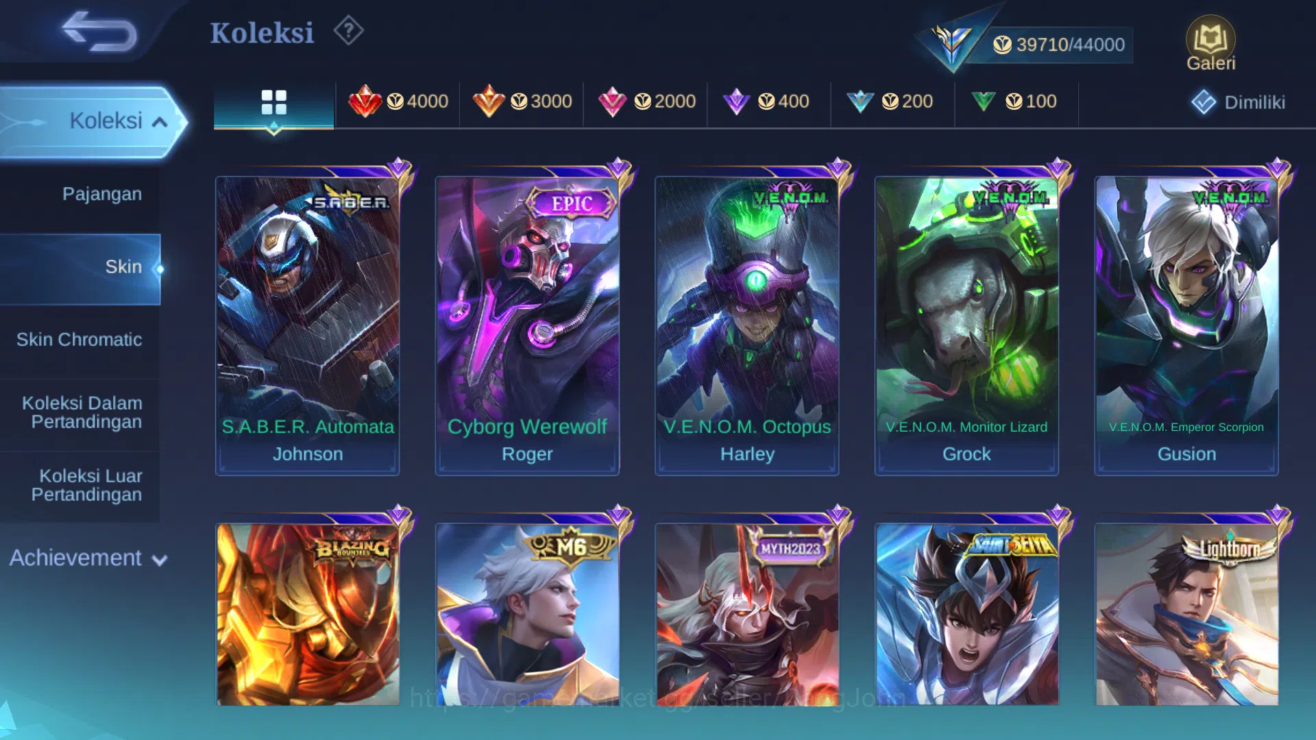 Mobile Legends: Bang Bang Accounts Hero 110 | Skin 160 | Luckybox Guinevere | Lightbo image 6