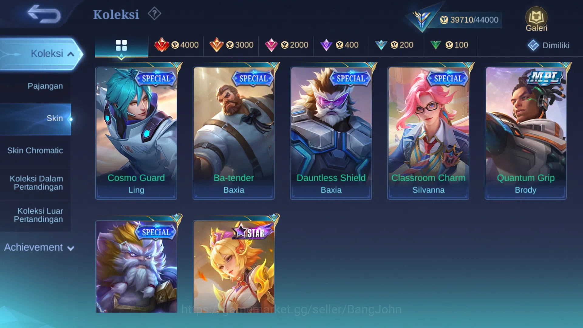 Mobile Legends: Bang Bang Accounts Hero 110 | Skin 160 | Luckybox Guinevere | Lightbo image 9