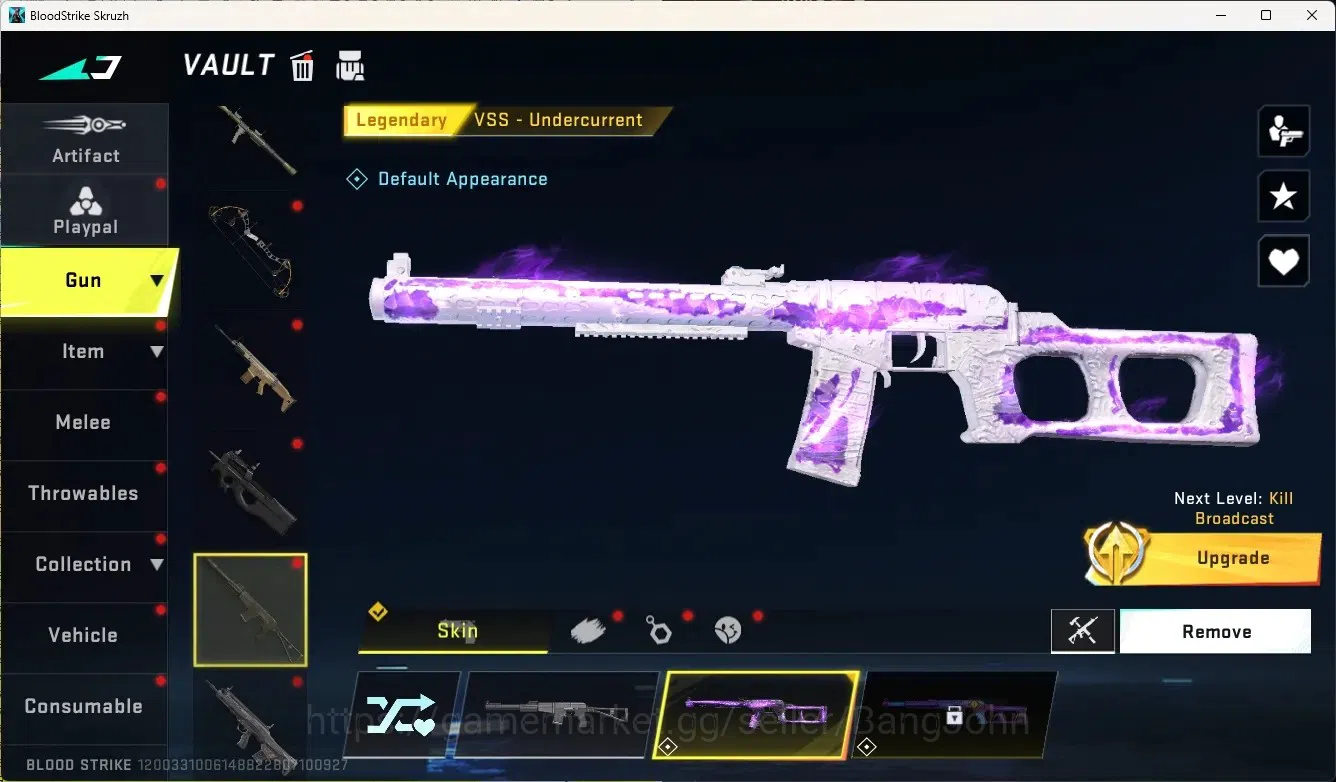 Blood Strike Accounts Rare Skin ASIA|1 Eternal Gun:Desert Eagle|5 Collab Gun[TR&7DS]|3 Limited Gun|3 Ultra Gun|10 Legendary 11