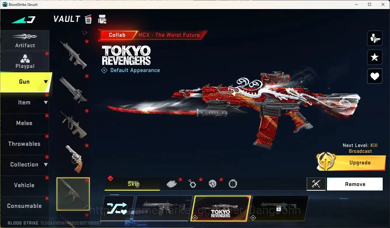 Blood Strike Accounts Rare Skin ASIA|1 Eternal Gun:Desert Eagle|5 Collab Gun[TR&7DS]|3 Limited Gun|3 Ultra Gun|10 Legendary 14