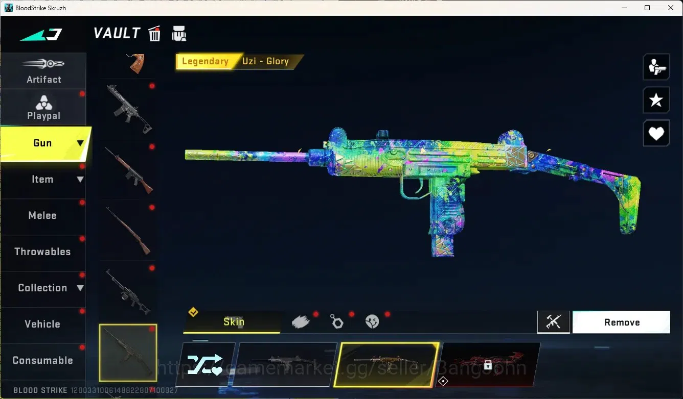 Blood Strike Accounts Rare Skin ASIA|1 Eternal Gun:Desert Eagle|5 Collab Gun[TR&7DS]|3 Limited Gun|3 Ultra Gun|10 Legendary 18