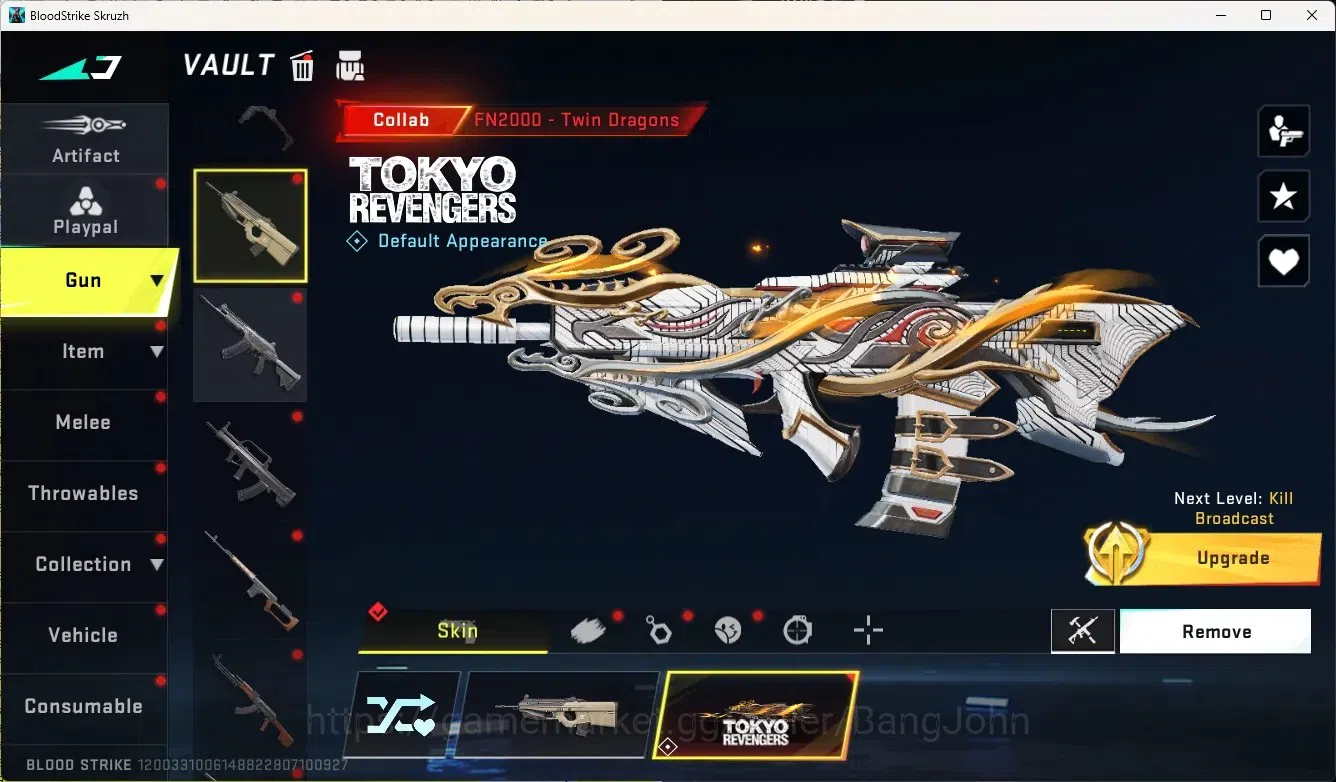 Blood Strike Accounts Rare Skin ASIA|1 Eternal Gun:Desert Eagle|5 Collab Gun[TR&7DS]|3 Limited Gun|3 Ultra Gun|10 Legendary 19