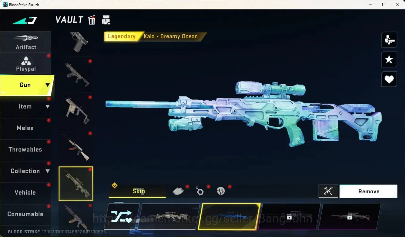 Blood Strike Accounts Rare Skin ASIA|1 Eternal Gun:Desert Eagle|5 Collab Gun[TR&7DS]|3 Limited Gun|3 Ultra Gun|10 Legendary 7