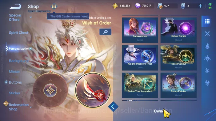 Honor of Kings Accounts global | hero 112, skin 278 luban conan, marcopolo image 18