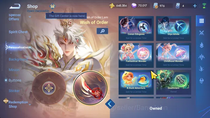 Honor of Kings Accounts global | hero 112, skin 278 luban conan, marcopolo image 20