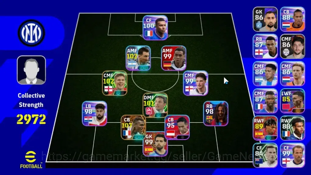 eFootball Accounts Legends & Iconic Players Android|Big Time Marcel Desailly 3 Jul'98|Epic Mark van Bommel,Steven 1