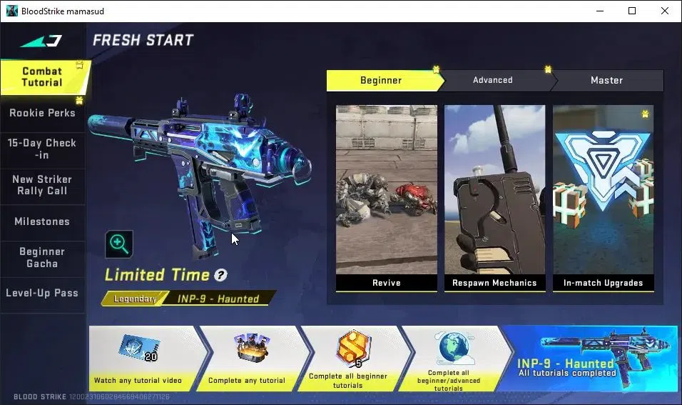 Blood Strike Accounts ASIA|Fresh Starter|Melee ULTRA Lightblade-Dark For image 4