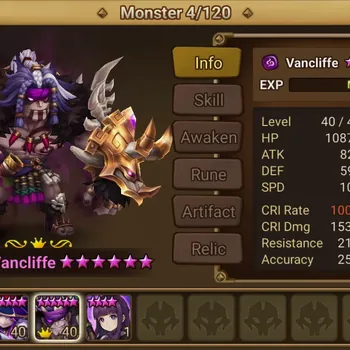 Summoners War: Sky Arena Accounts End-Game GLOBAL|Lv100|2 LD (Vancliffe,Zenisek) 26